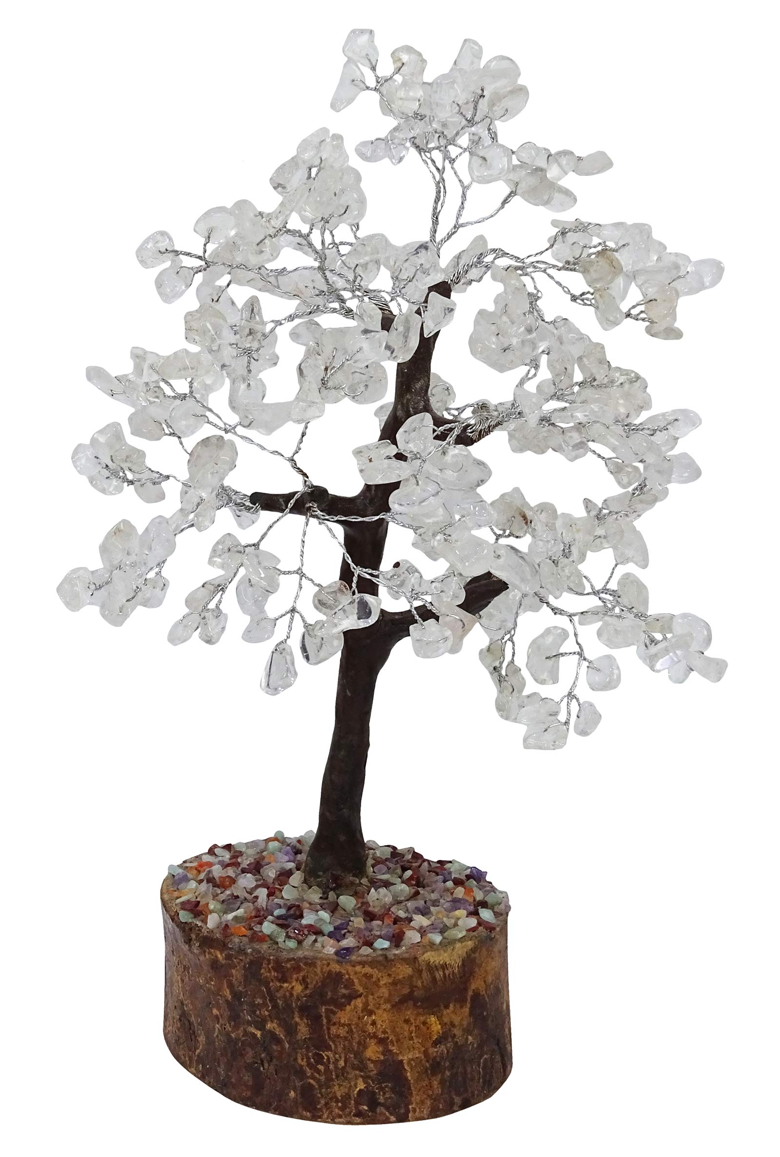 Harmonize Cyrstal Clear Quartz Stone Tree Reiki Spiritual Feng Shui Table Decor