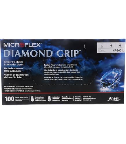Amazon.com: Ansell MICROFLEX Diamond Grip MF-300 Exam Standard Amazon.com: Ansell MICROFLEX Diamond Grip MF-300 Exam Standard