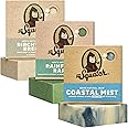 Dr. Squatch Natural Bar Soap for Men - Cold Process Soap with No Harsh Chemicals - Coconut Castaway, Fresh Falls & Cool Aloe (5 oz, 3-Pack)