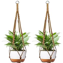 IDEEEPAN 43 Inch Macrame Plant Hanger - Fits 6-15