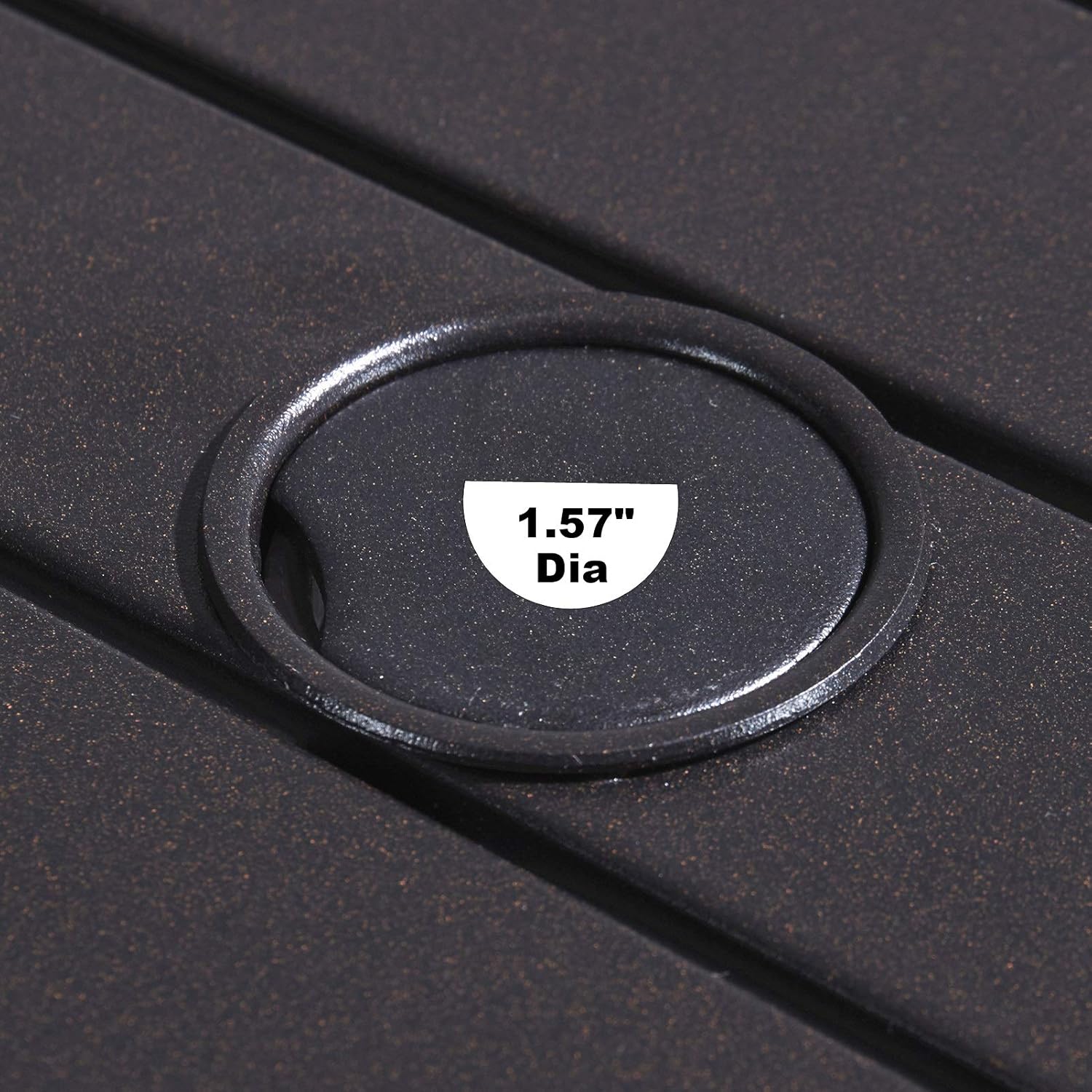 Vicllax Patio Bar Height Bistro Table Outdoor Umbrella Bar Table: Kitchen & Dining