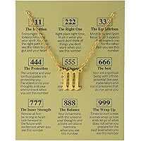 COLORFUL BLING Angel Number Necklace 111 222 333 444 555 666 777 888 999 Necklace Lucky Number Pendant Choker Numerology Jewe