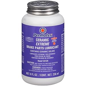 Permatex 24125 Ceramic Extreme Brake Parts Lubricant, 8 oz., Pack of 1