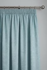 Fusion Duck Egg Pencil Pleat Drapes 2 Panels 100% Cotton Thermal Soundproof view 3