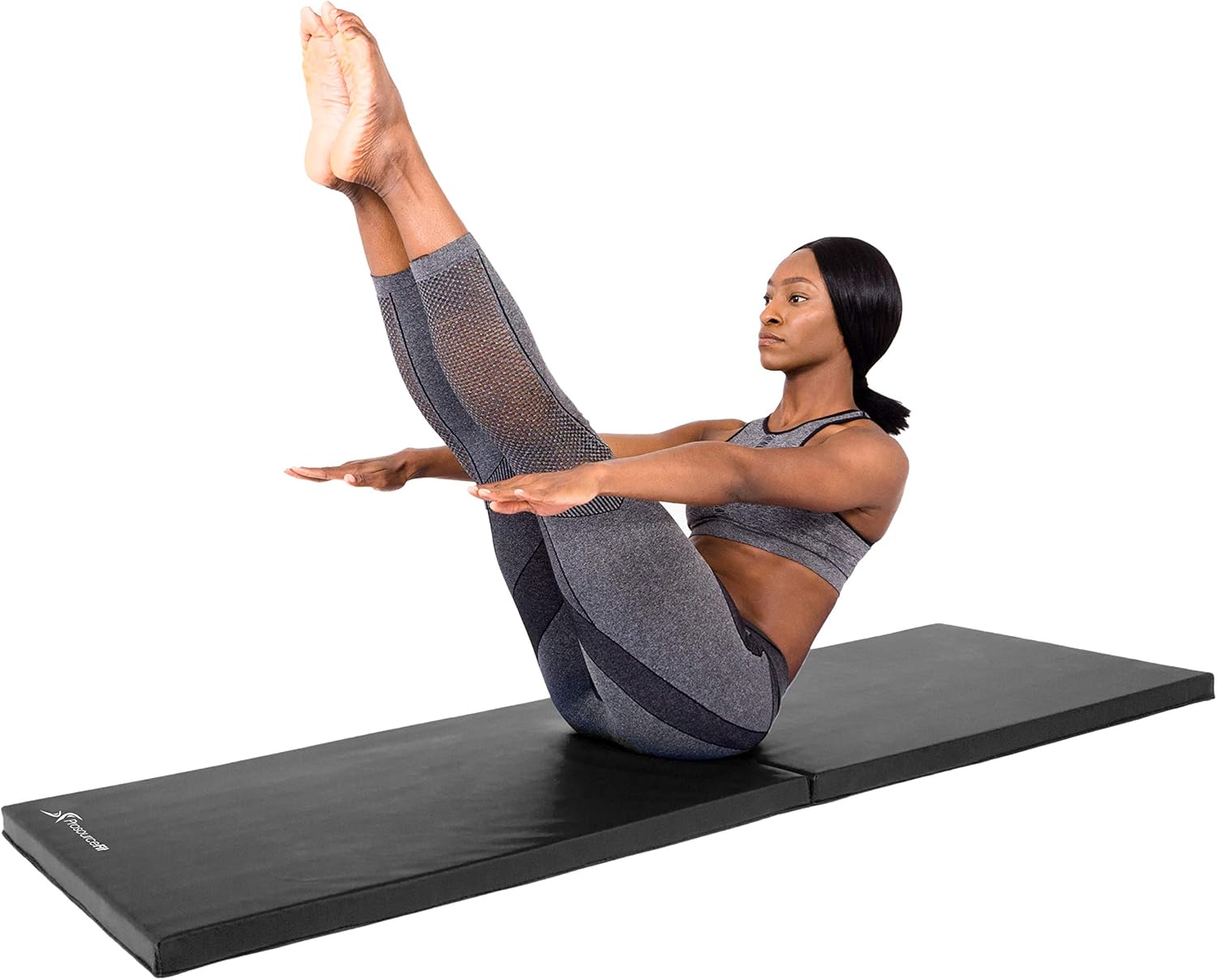 ProsourceFit Bi-Fold Folding Exercise Mat - Black : Sports & Outdoors