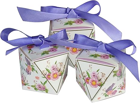 Lontenrea 50 Pcs Candy Boxes Wedding Birthday Party Favors Gift