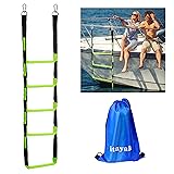 itayak 5 Step Boat Rope Ladder, Foldable Assist