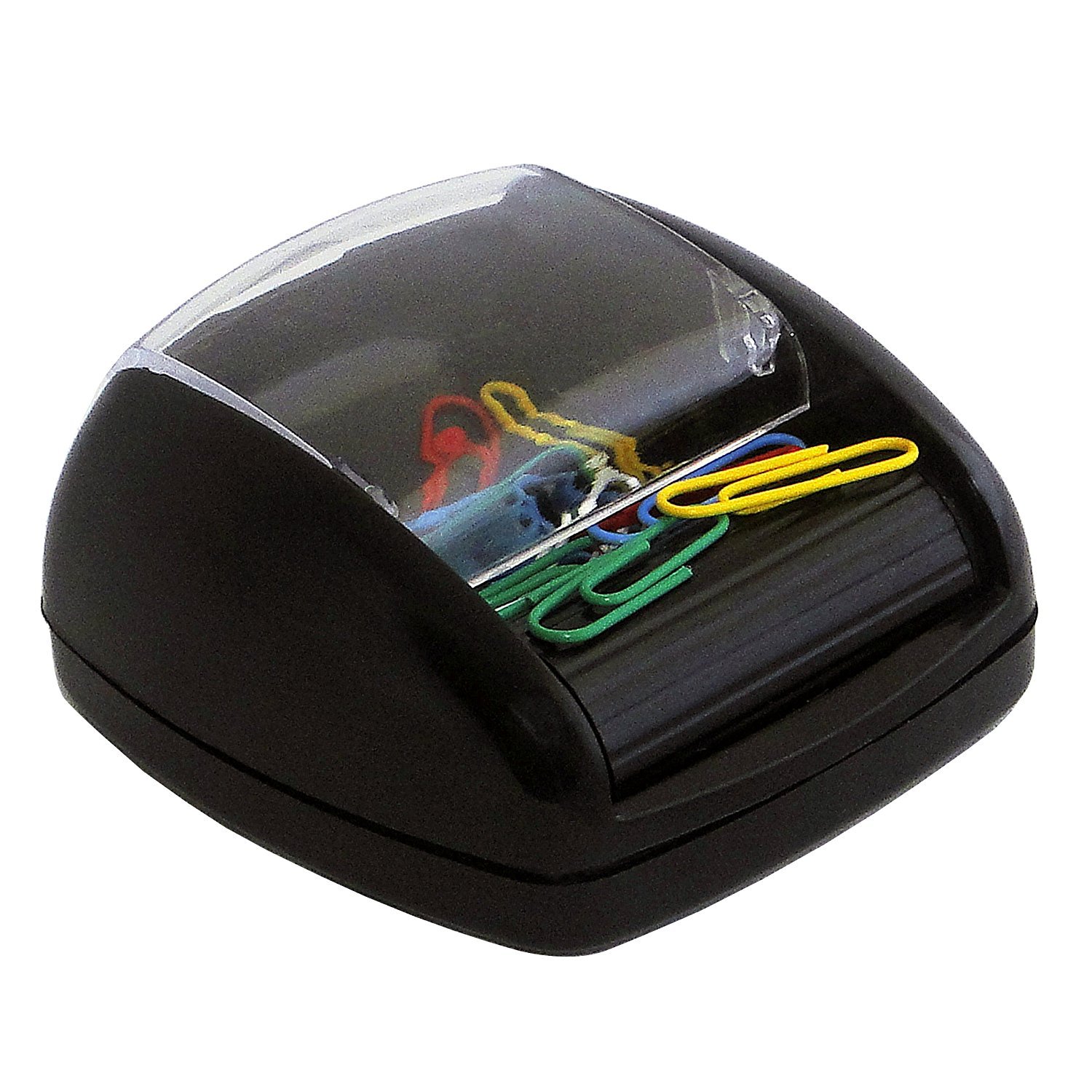 PAVO Premium Rolling Paperclip Dispenser - Black