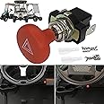 WUKO HUNT Golf Cart Hazard Switch,Push Pull Emergency Flashers,Universal Hazard Light,Double-Flash Warning Light Switch,Fit Club Car,Yamaha,EZGO Other Car,Universal 12V-48V-Red