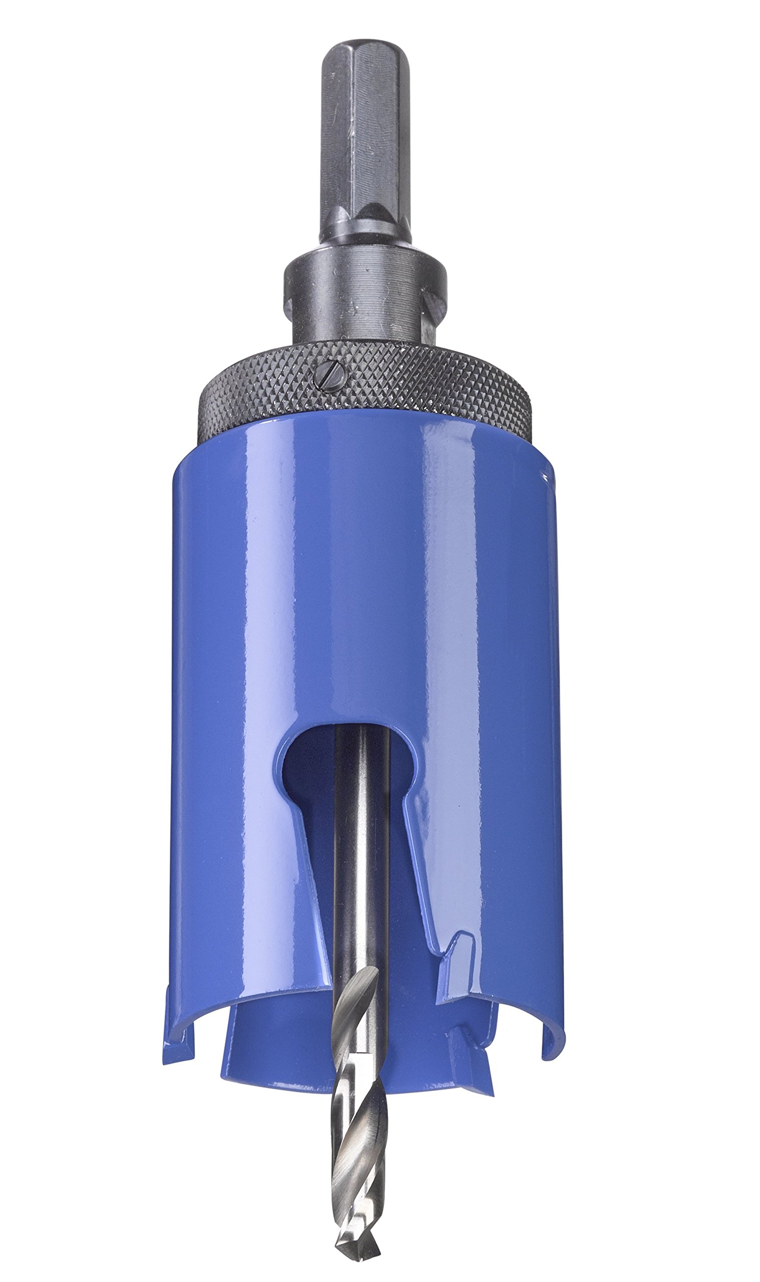 kwb Universal Hole Saw - 45 mm Diameter Size, Extra Sharp Carbide Teeth, 8 mm Center Drill