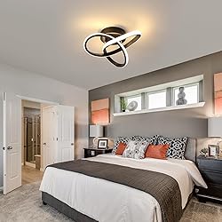 DAXGD Modern LED Ceiling Light 19W Spiral Design