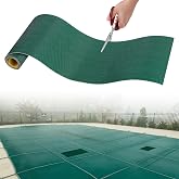 Acostop 8"x39" Cuttable Pool Cover Patch Kit with Adhesive Backing | Swimming Pool Cover Repair Mesh, Tear-Resistant Green Patch for Inground Pool