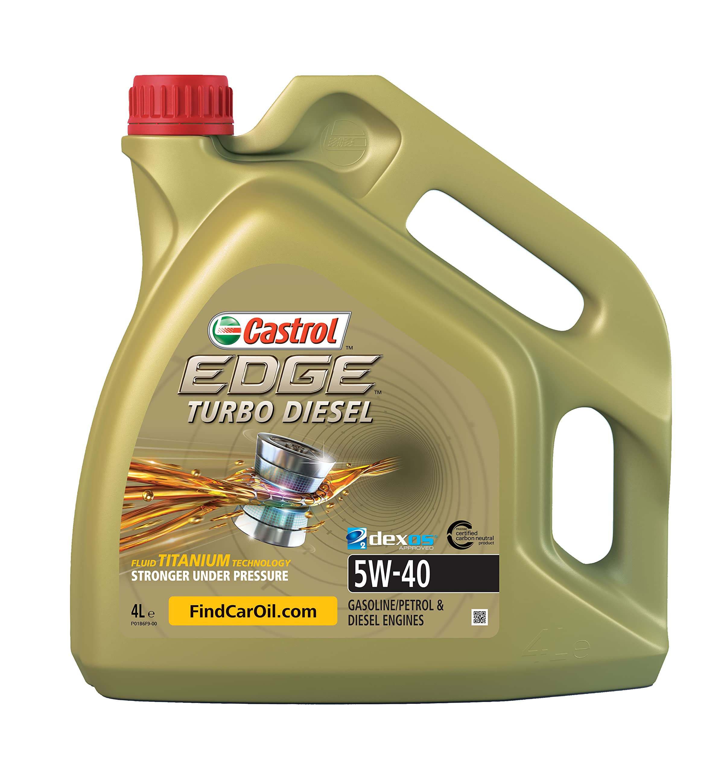 Castrol 05013937 Edge Turbo Diesel 5W-40 Titanium FST Engine Oil 4 Litres