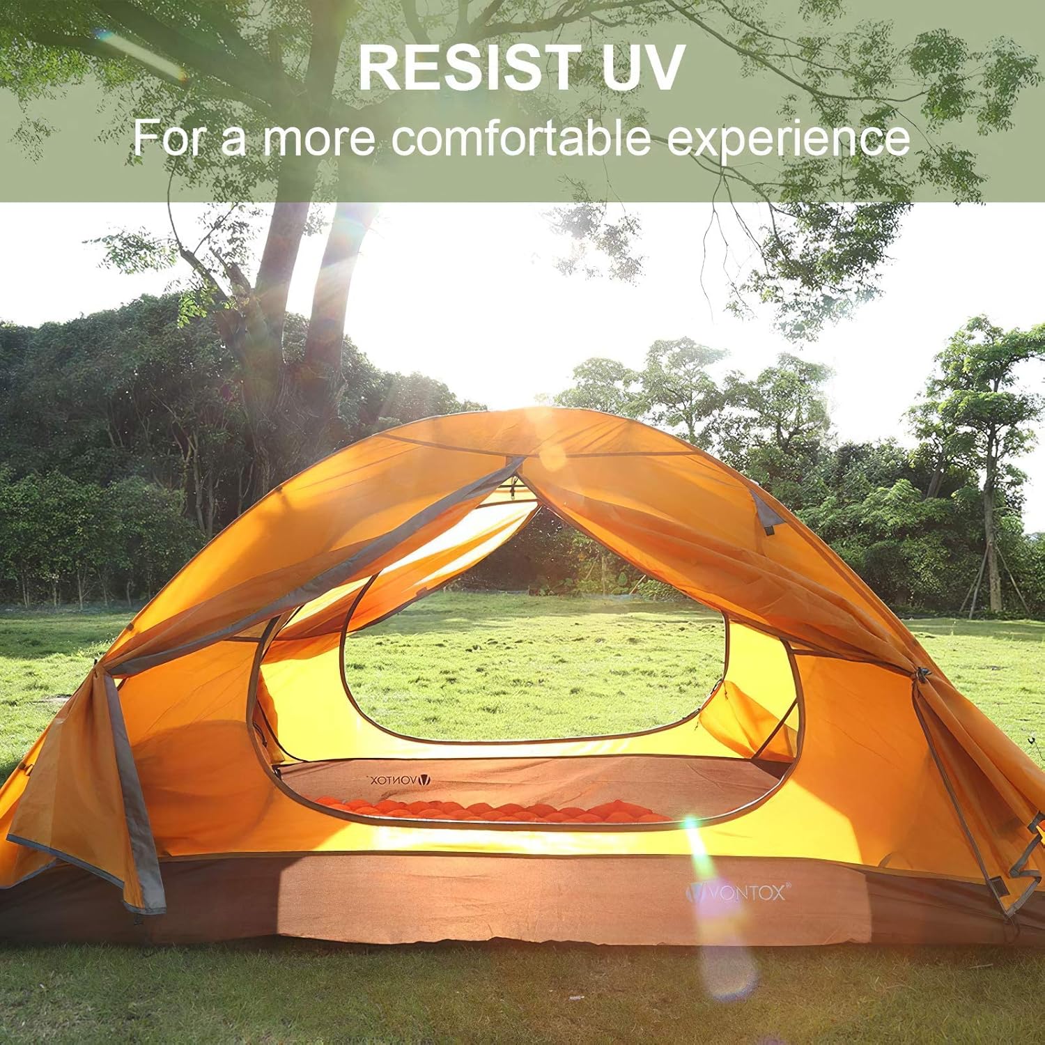 Amazon Com V Vontox Camping Tent 2 3 Person Lightweight Backpacking Tent Waterproof Two Doors Easy Setup Tent For Family In Traveling Beach Camping And Outdoor Tent Sports Outdoors