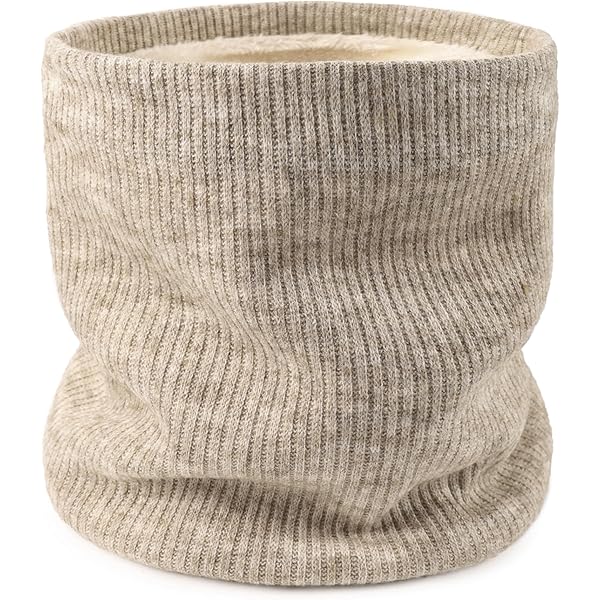 OCTEEN Polaina De Cuello Más Cálida De Invierno De Forro Polar Resistente Al Viento Bufandas Polaina Máscara Para Mujeres, Rayas Azules