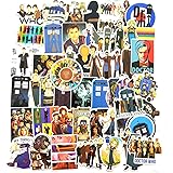 Doctor Who Theme Stickers for Water Bottle Laptop Vinyl Stickers Computer Car Helmet Skateboard Luggage Bike Bumper…