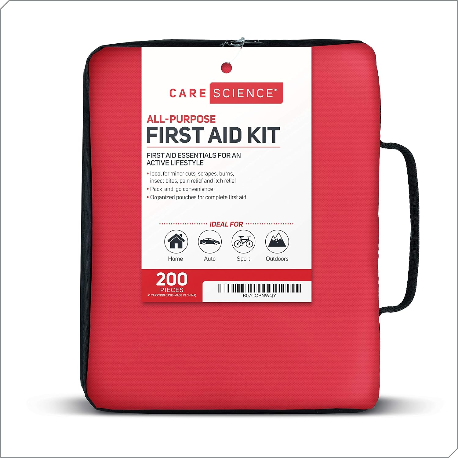 Care Science First Aid Kit All Purpose, 200 Pieces | Professional Use for Travel, Work, School, Home, Car, Survival, Camping, Hiking, and More: Health & Personal Care