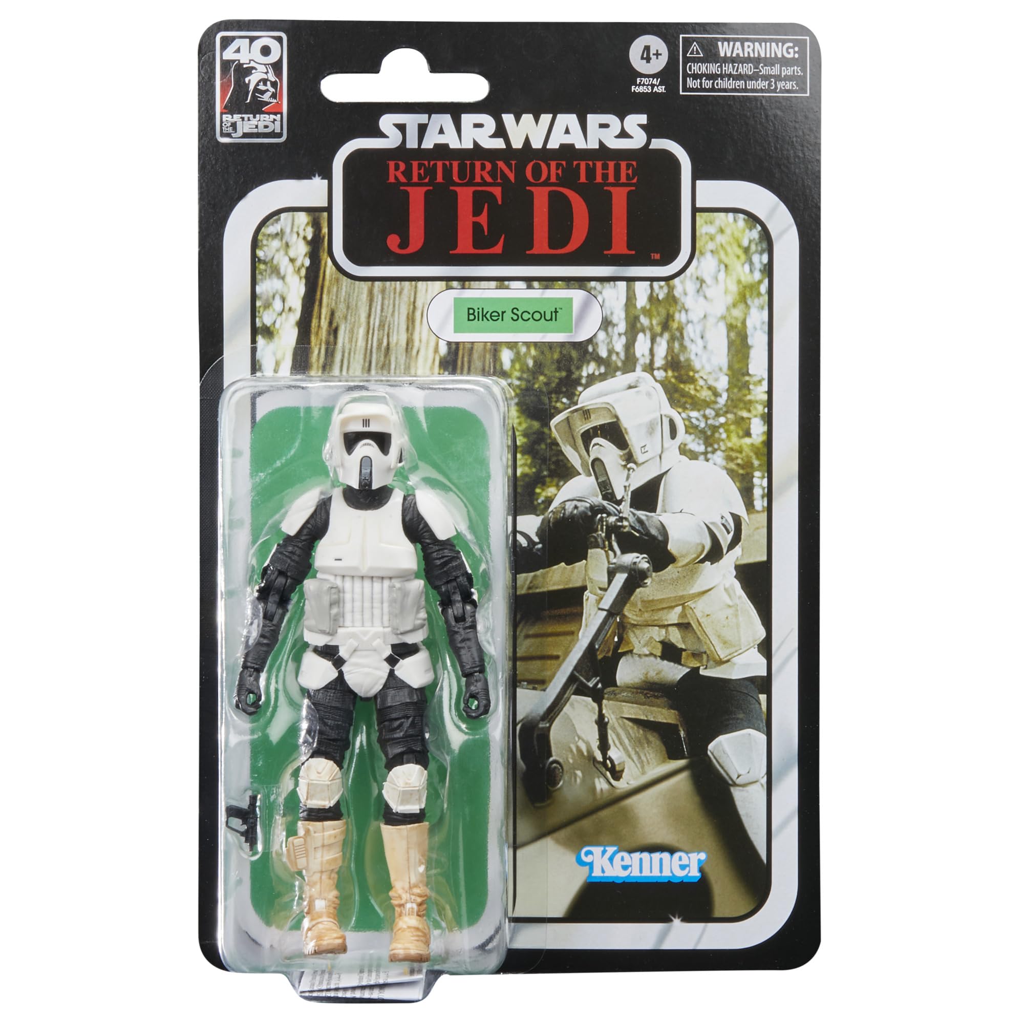 Star Wars Hasbro Wars The Black Series Biker Scout, Wars Return of Jedi 6 - Inch Action Figures, F7074, Multicolor
