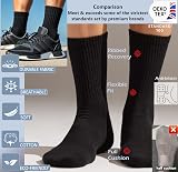 Kensington Men’s Black Sport Socks 10 Pairs Cushioned Cotton Crew Size 6-11 view 3