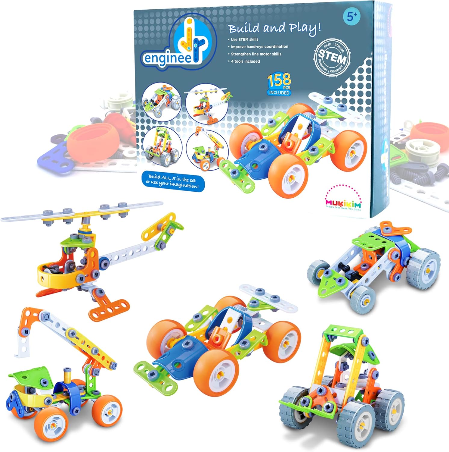 jr engineer motorized construction set