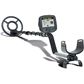 Teknetics Alpha 2000 Metal Detector for Beginners with Lightweight Design, Adjustable Sensitivity, Waterproof 8-Inch Searchcoil, Ideal for Coin and Relic Hunting