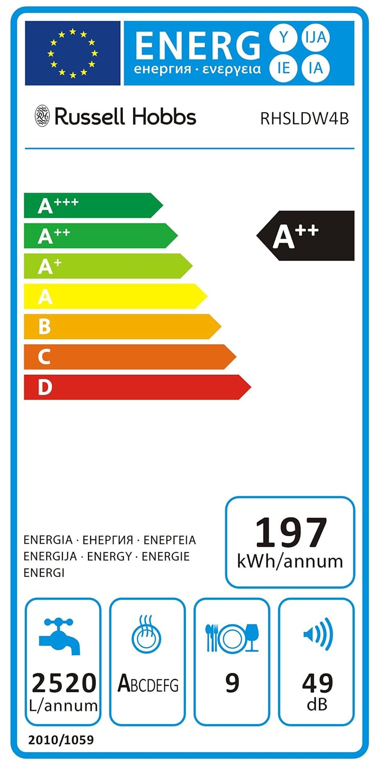 russell hobbs slimline dishwasher
