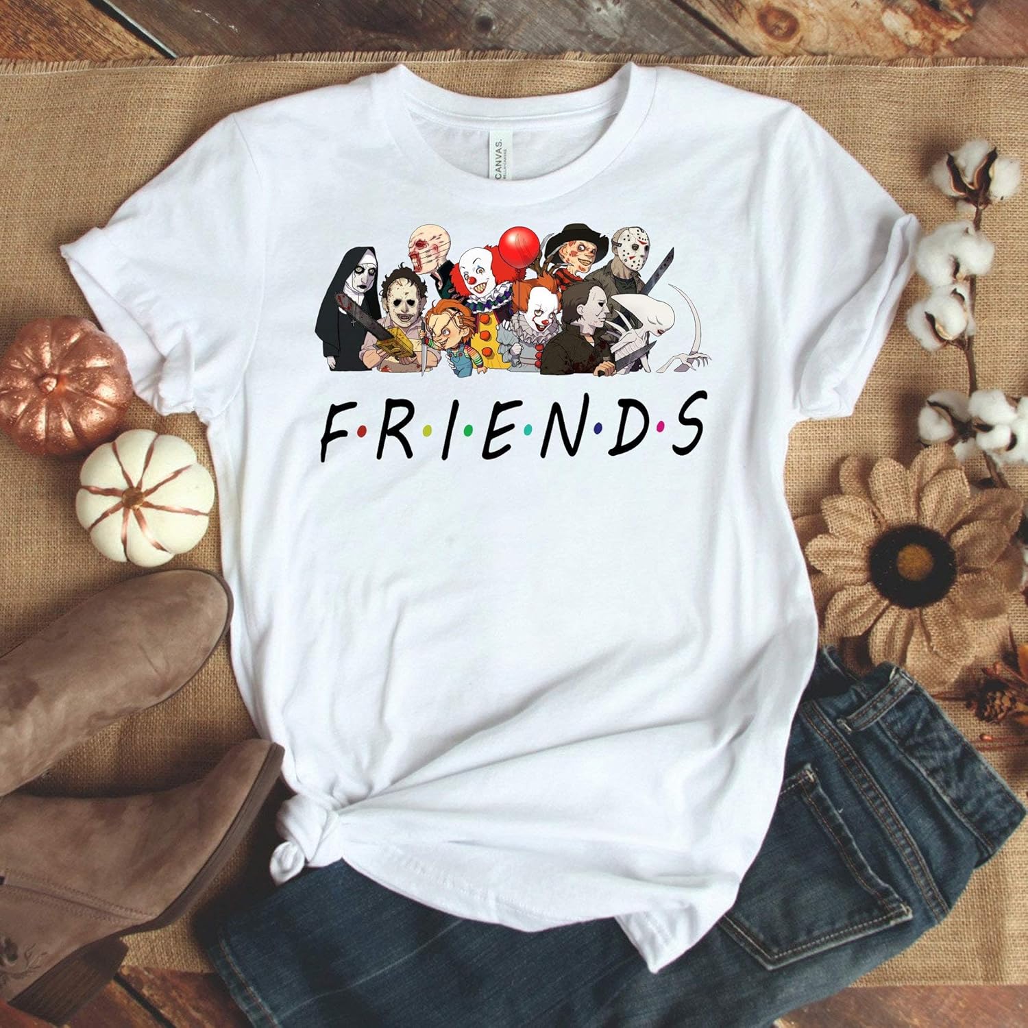 Friends Halloween Horror Character Squad Gifts Fan Movie Villains Halloween Horror Movie M 
