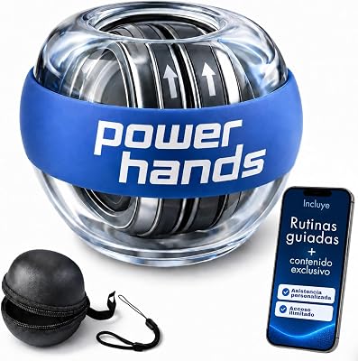 - Gyro Ball – Giroscopio de Mano para Fortalecimiento y Ejercicios de Muñeca y Antebrazo – Pelota de Refuerzo y Entrenamiento Deportivo - Hand Grip