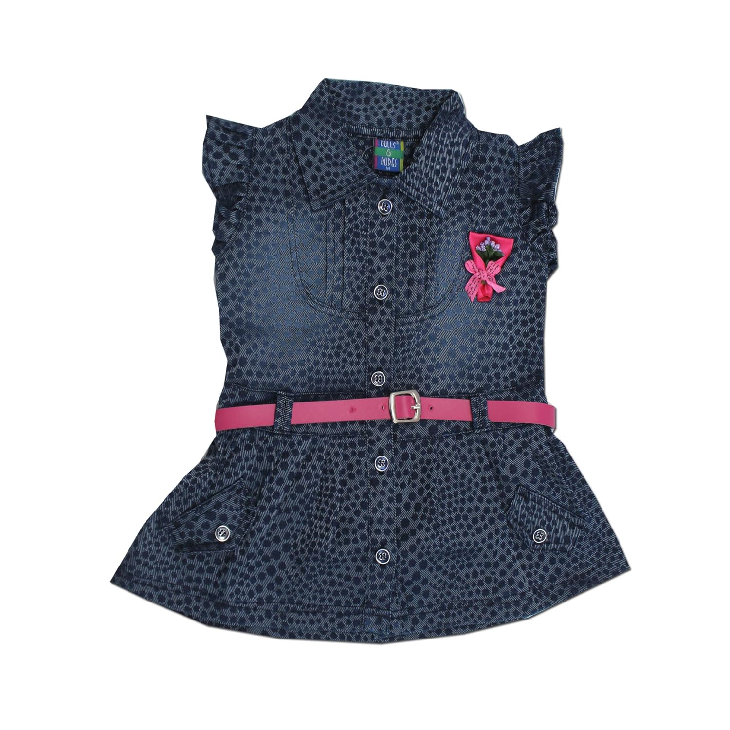 denim frock for baby girl