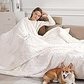 Electric Blanket Twin Heated Blanket 62''X84'' with 5 Heating Levels & 10 Hours Auto Off, ETL & FCC Certification Sherpa Heating Blanket for Home Office Use, Machine Washable, Great Gift(White)