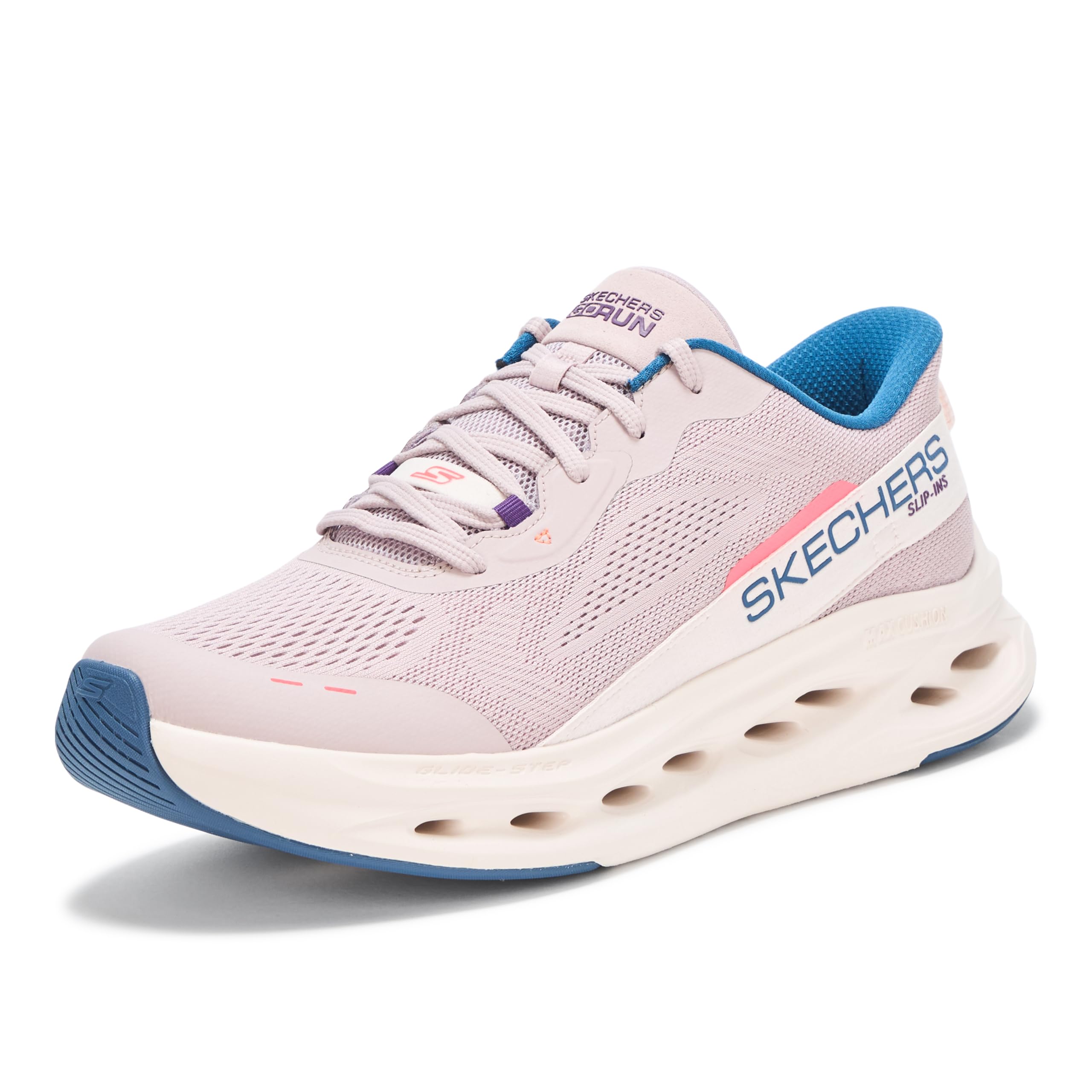 Skechers Women's Max Cushioning Glide Step Caledonia Hands Free Slip-ins Sneaker, Lavender, 5.5 Image