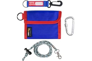RE ROUGH ENOUGH Rough Enough Wallet for Kids Boys with Neck Lanyard Keychain Key Ring
