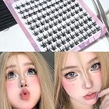 BSMKCL 110 Cluster Lashes Mix 11-13mm 30D C Curl Reusable Natural Extension view 5