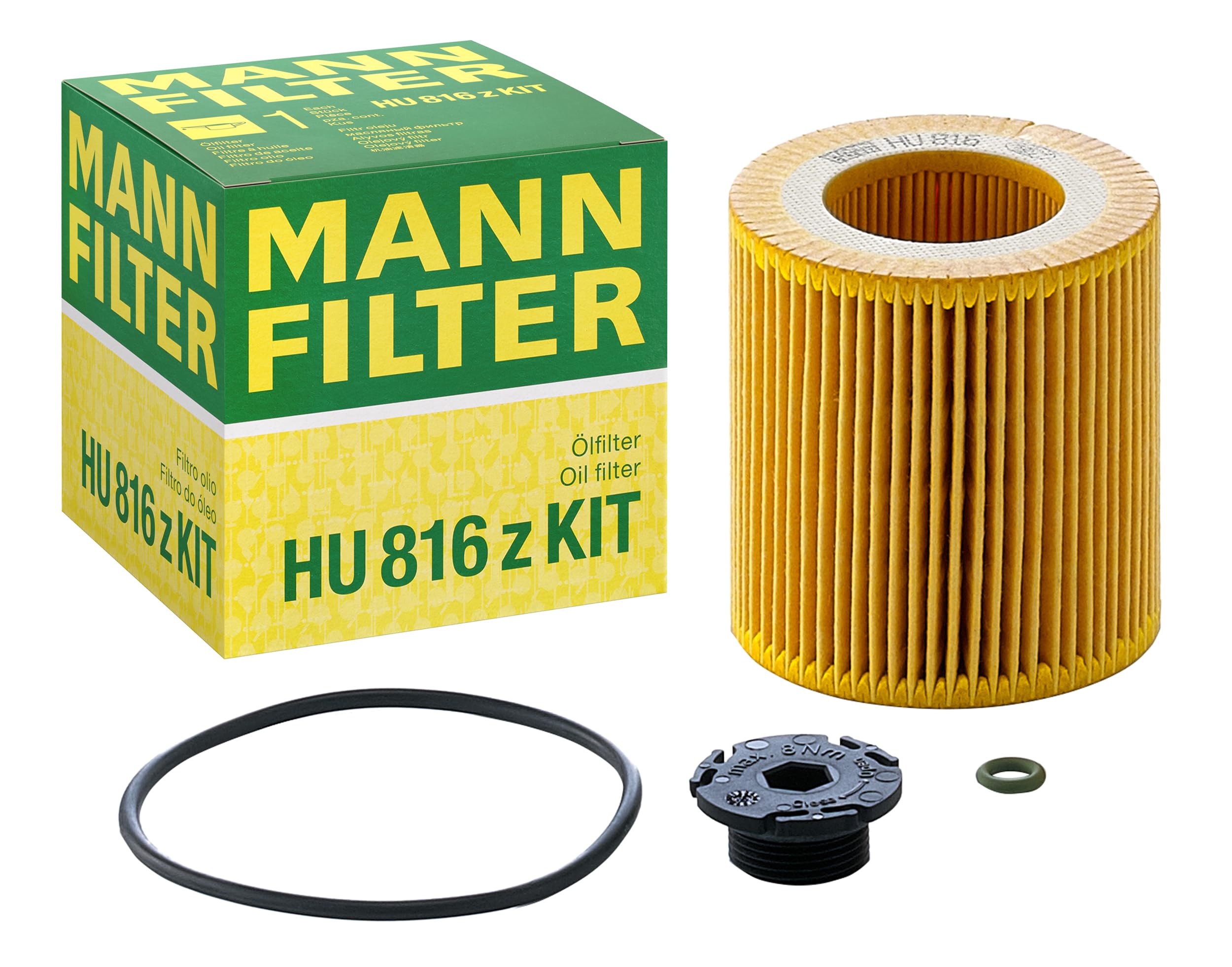 MANN-FILTER HU 816 z KIT Oil Filter - for Cars + Transporters