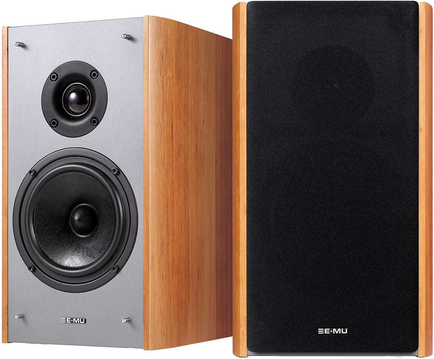 E-MU XM7 Passive Bookshelf Speakers, Brown Wood Grain