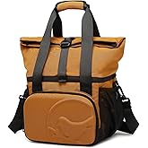 SUNNY BIRD Dual Compartment Lunch Bag Insulated Lunch Box for Women and Men (Brown)