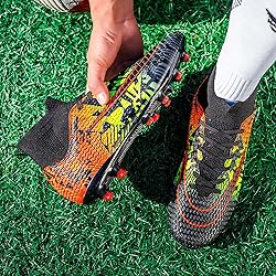 HESBITEUL Mens Soccer Cleats Football Boots