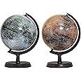 Mapsoft Explorer Gray Moon/Red Mars 2 Globe Set, 24cm/9.5", Lunar Globe, 2MR-24, Moon Globe, Mars Globe, Map, Atlas
