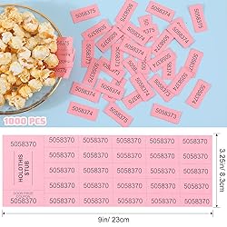 Kosiz 1000 Sheets 25 Bid Raffle Ticket Sheets