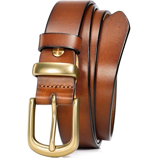 WOLFANT Full Grain Leather Belt for Women,1.1 display picture 1