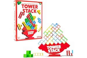 Tower Stack - Head to Head Stacking Challenge, Games for Kids 8-12, Family Games for Kids and Adults by Relatable