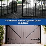 Select Hardware 4" Heavy Duty Swivel Gate Castor Wheel - Spring Loaded Black view 4