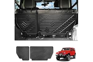 REFORM DESIGN Rear Seat Back Cover Backrest Protectors Compatible with 2011-2018 Jeep Wrangler JK JKU 4 Door Accessories (Not Fit in 2 Door & JL)