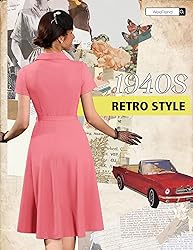 Wedtrend Women's Rockabilly Dress 1940s Style