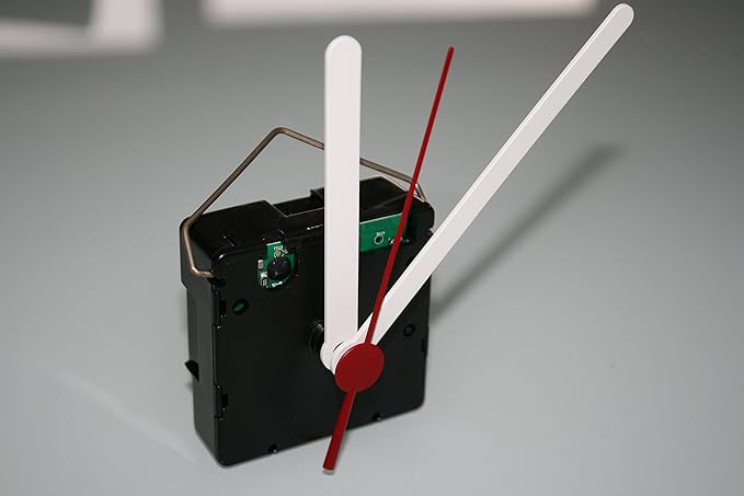 UTS Funkuhrwerk für Ziffernblatt 5-11mm Zeigersatz Nr.2 weiß-weiß-rot