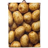 Mounidso Potatoes Blanket, Fun Flannel Blanket Gifts for Women, Soft Warm Lightweight Potato Blankets for Living Room Home Decor 50" x 60"