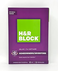 H&R BLOCK Tax Software Deluxe + State 2017