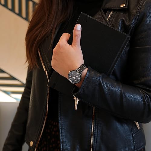 Nine West Women's Crystal Accented Bracelet Watch in Oman Whizz