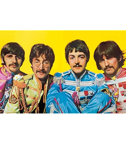 Pyramid International - Poster The Beatles 'Pepper' - Autocollant Vinyle, Multicolore, 10 X 12,5 Cm - 2
