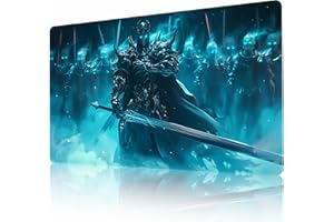 AIRCBC MTG Playmat Non-Slip Rubber Backing Printing Commander Board Game Desk Mat Duel Mat TCG Playmat PTCG Playmat 24x14 inches and Free Storage Bags (Death Knight)